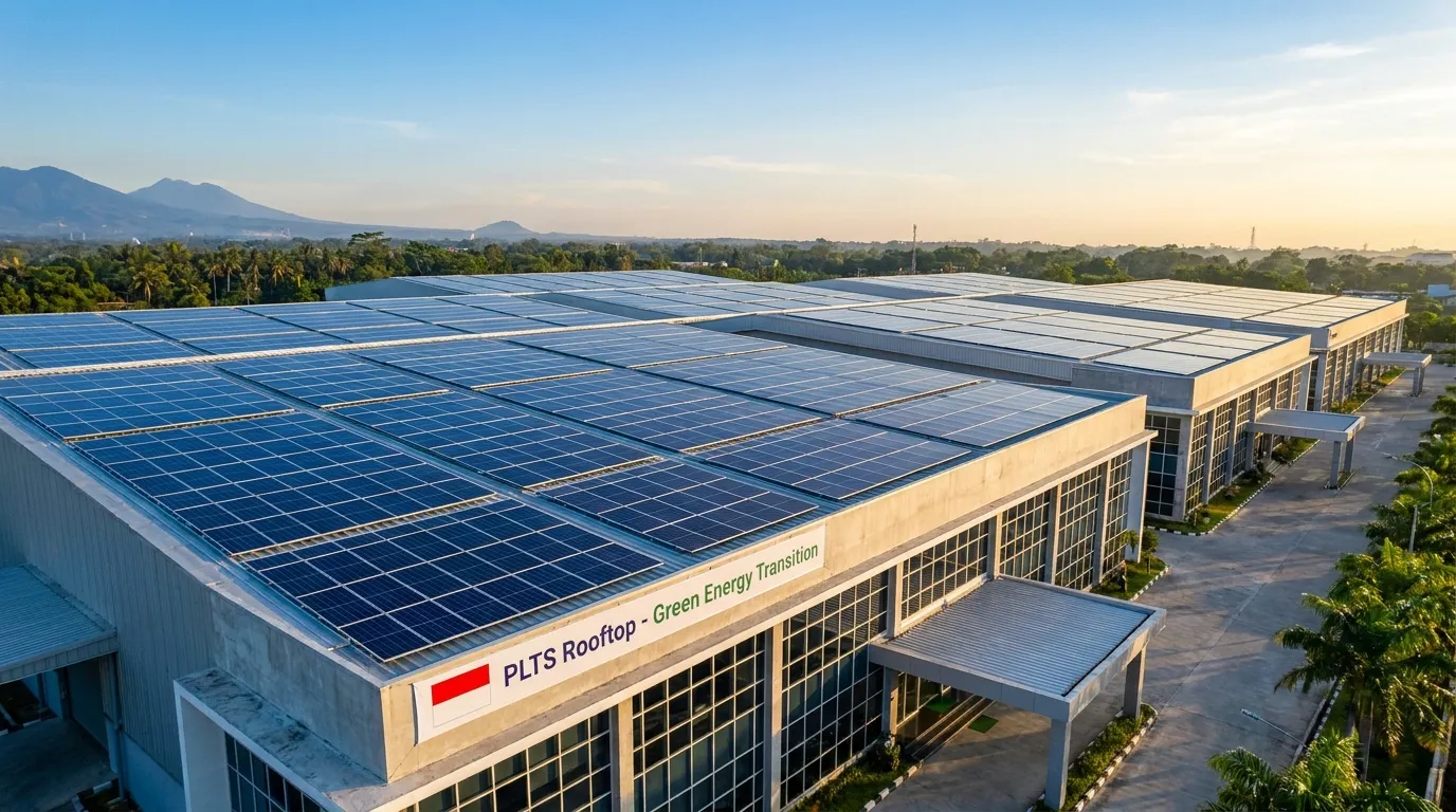 Instalasi PLTS Hybrid Industri - Jawa Barat
